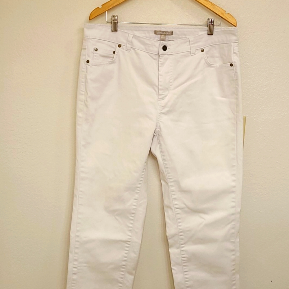Woman Within White Jeans